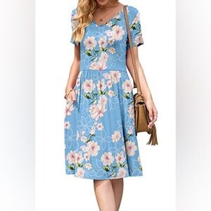 DB Moon Floral Print Dress, NWT